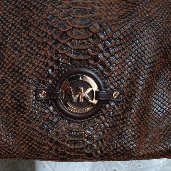 Authentic Michael Kors Brown Satchel Bag - Picture 2 of 12